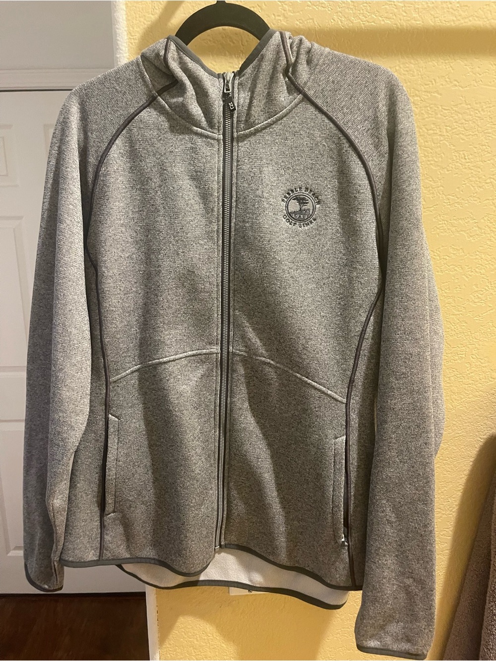 Pebble Beach Cutter & Buck Gray Full-Zip Lightweight Jacket
